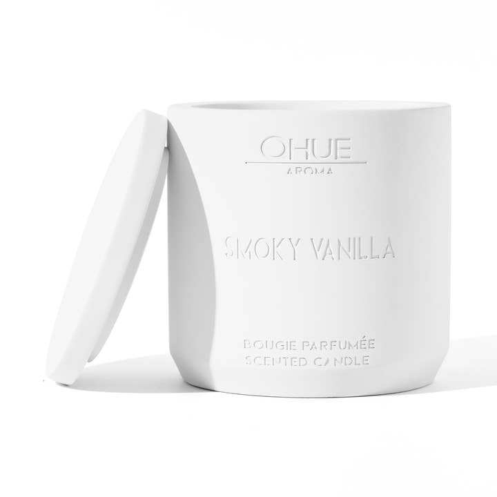Bougie en cire de soja Smoky Vanilla pour la vente par Qhue Lifestyle