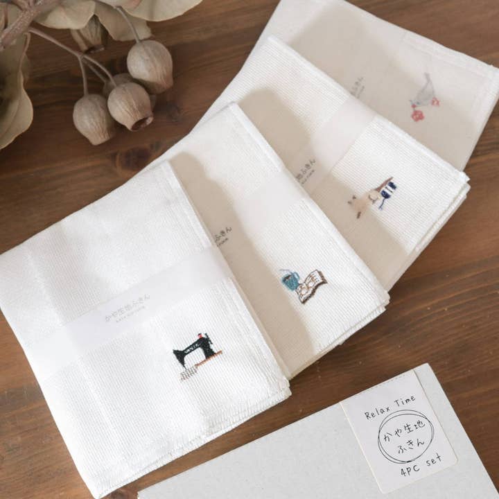 Kaya Paños de Cocina - Set de Regalo de Tiempo de Relajación de 4 para venta al por mayor de Made In Japan Tableware