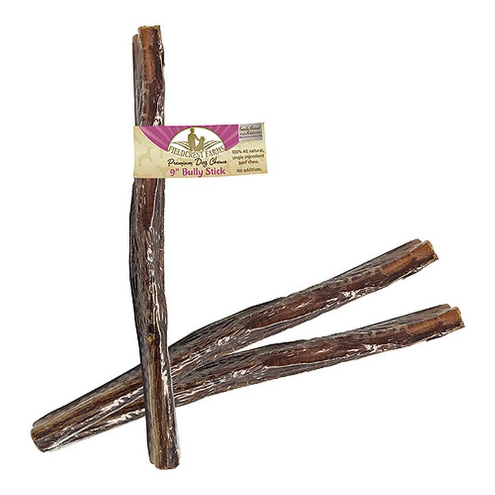 King Wholesale Pet Goods - Wholesale Pet Treats - Dog - Fieldcrest Farms Bully Stick 9"