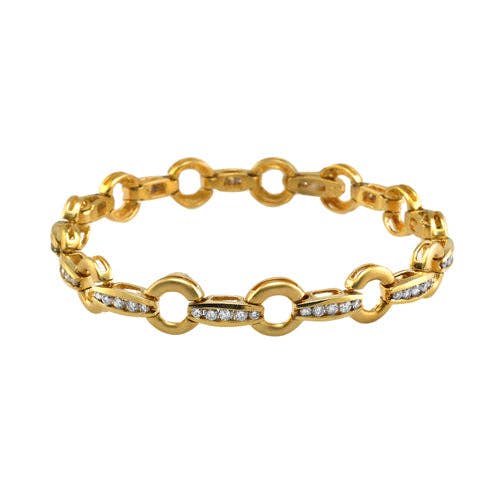 14kt Yellow Gold Diamond Bracelet for wholesale by NYMAN JEWELERS