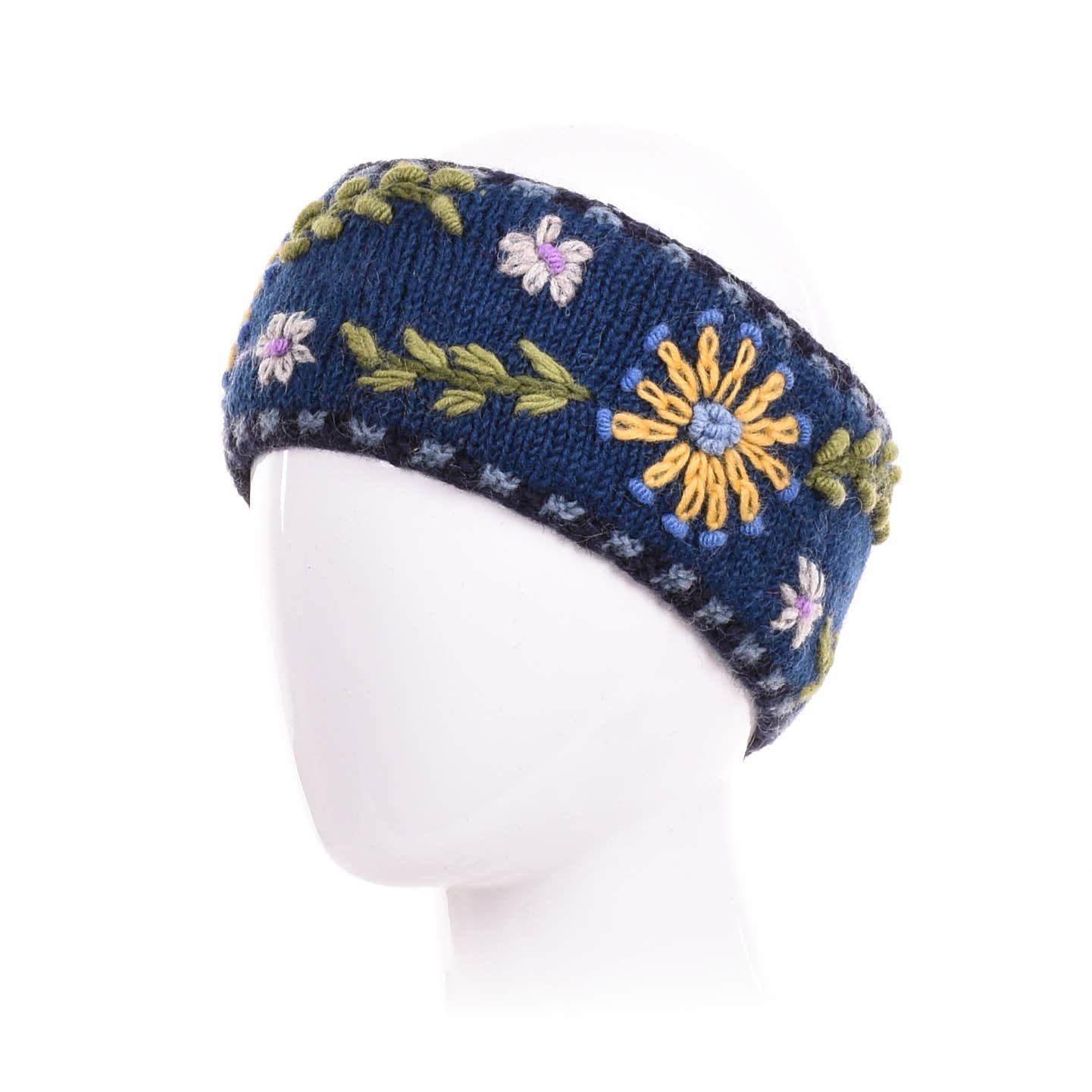 Lost Horizons Knitwear – Ships from USA - Wholesale Fashion Headband - Women's - Abigail Headband – Embroidered Wool Ear Warmer5
