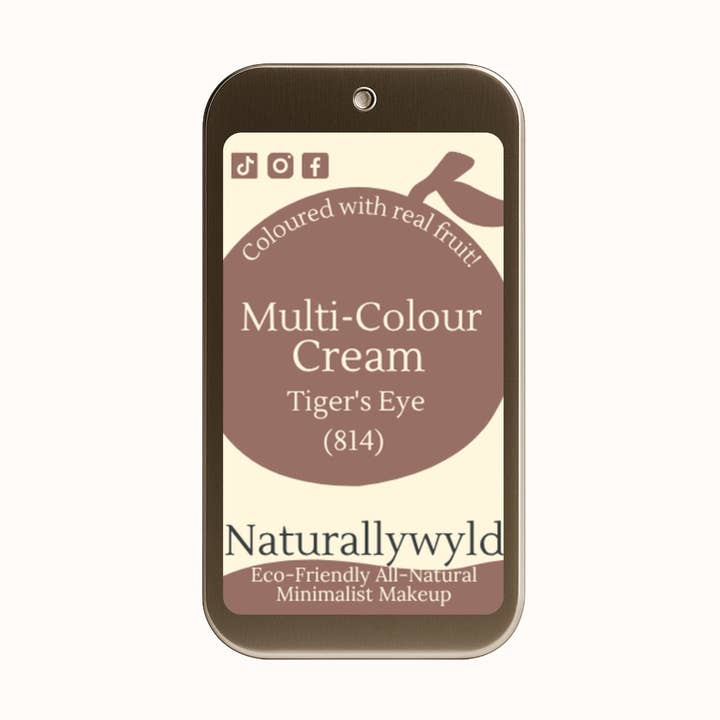 Naturally Wyld - Wholesale Lip Stain/Dye/Tint - Tiger's Eye - Fruit Pigmented Colour Cream (7g)0