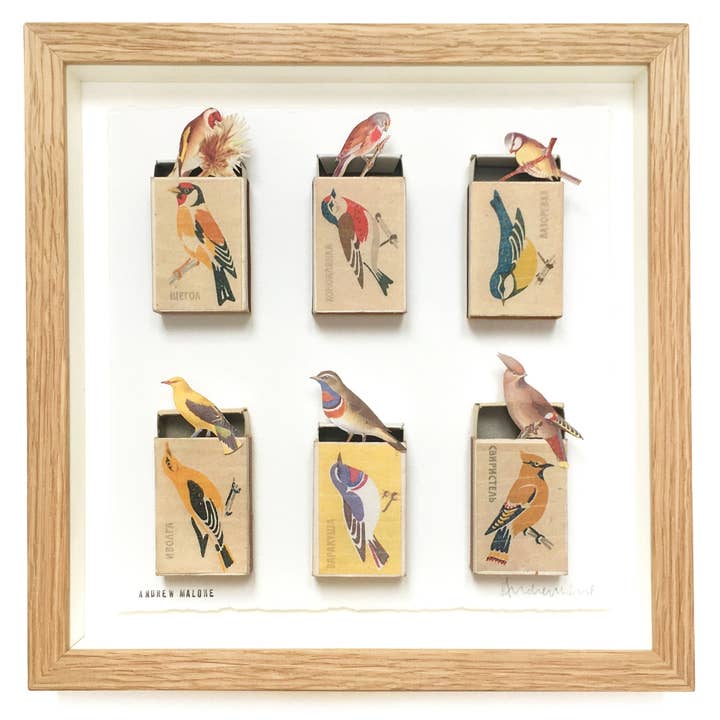 Small Russian Birds for wholesale by Andrew Malone artist