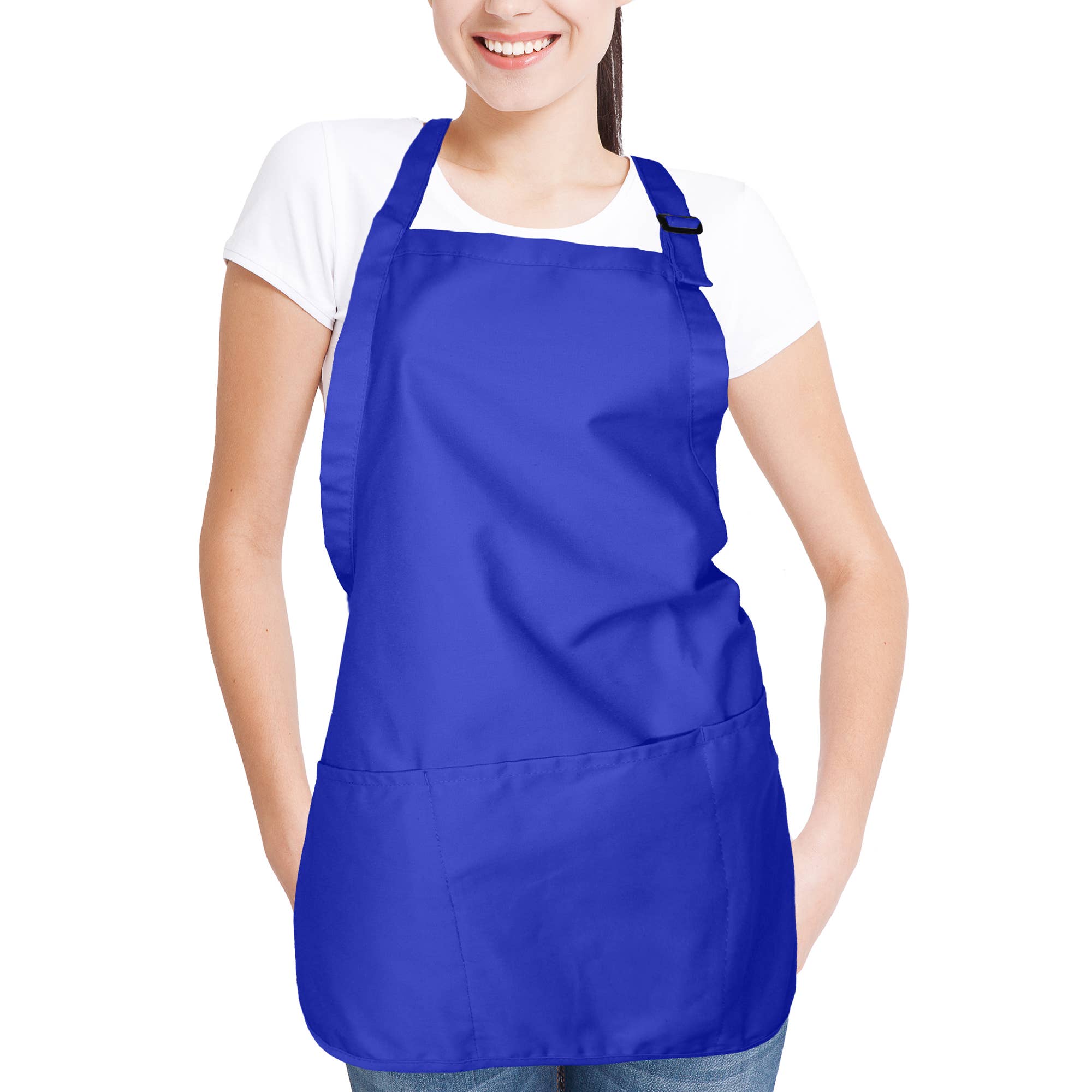 Dalix - Wholesale Apron - DALIX Apron Commercial Restaurant Bib Poly Cotton 3 Pockets46