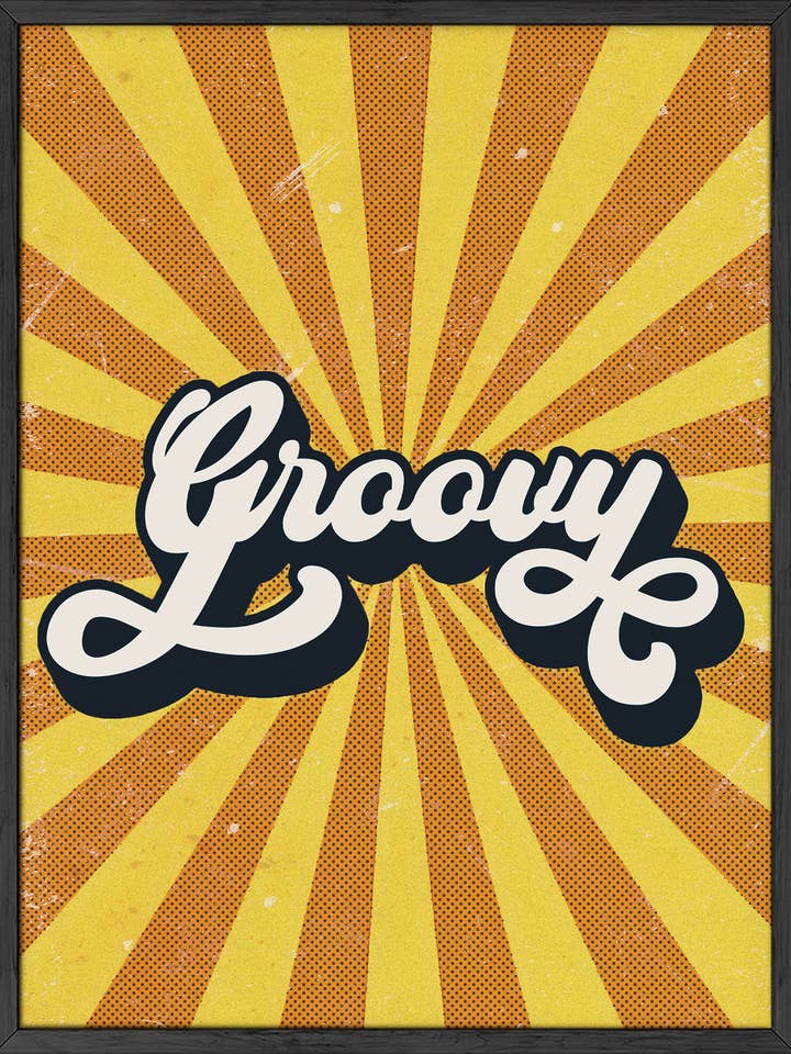 Groovy Gallery-Quality Art Print for wholesale by Haus and Hues