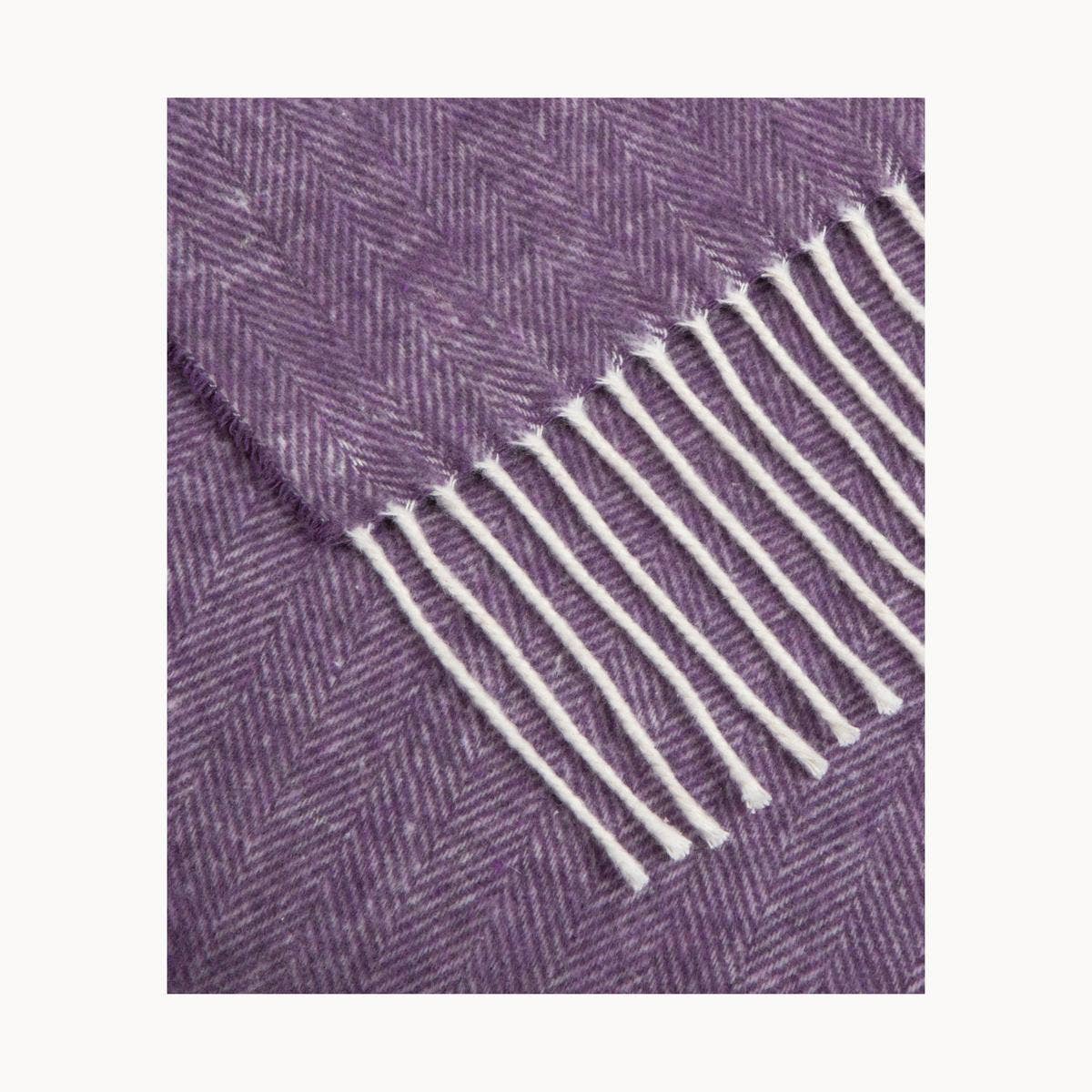 SOFIA TOSCANO - Wholesale Throw blanket - Super Soft Babele Herringbone - Plaid in Recycled Cotton23