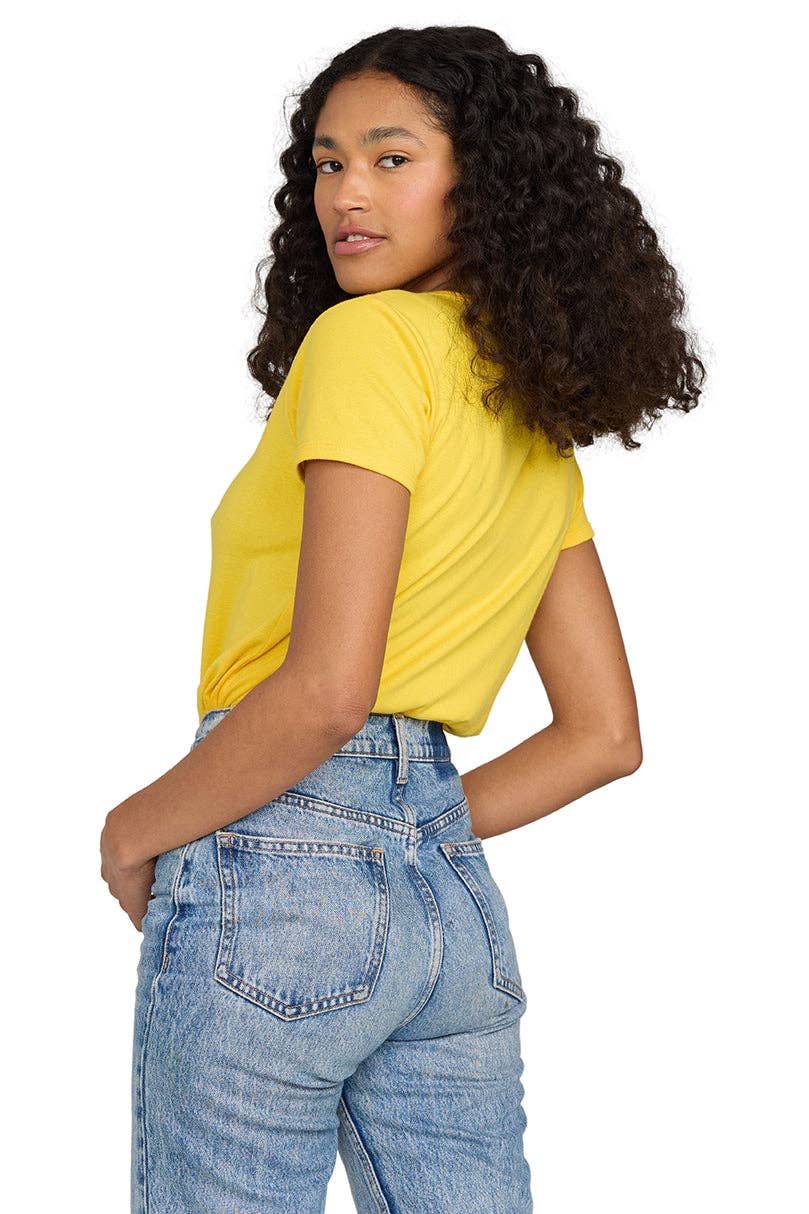 US Blanks - Wholesale T-Shirt - Women's - Baby Rib Tee - 100% Organic Cotton 1x1 rib, 5.7 oz12