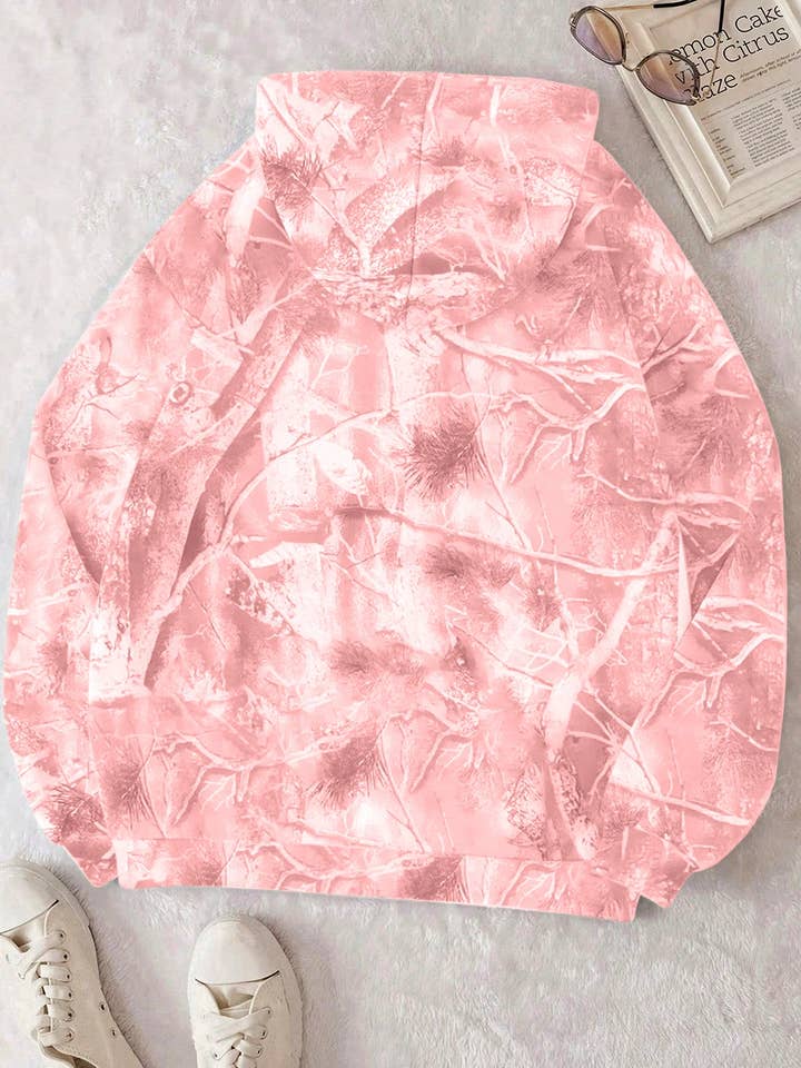 Suhkasana – wholesale Hoodie – Women's – Woodland Camo Oversized Pullover Hoodie for Women12