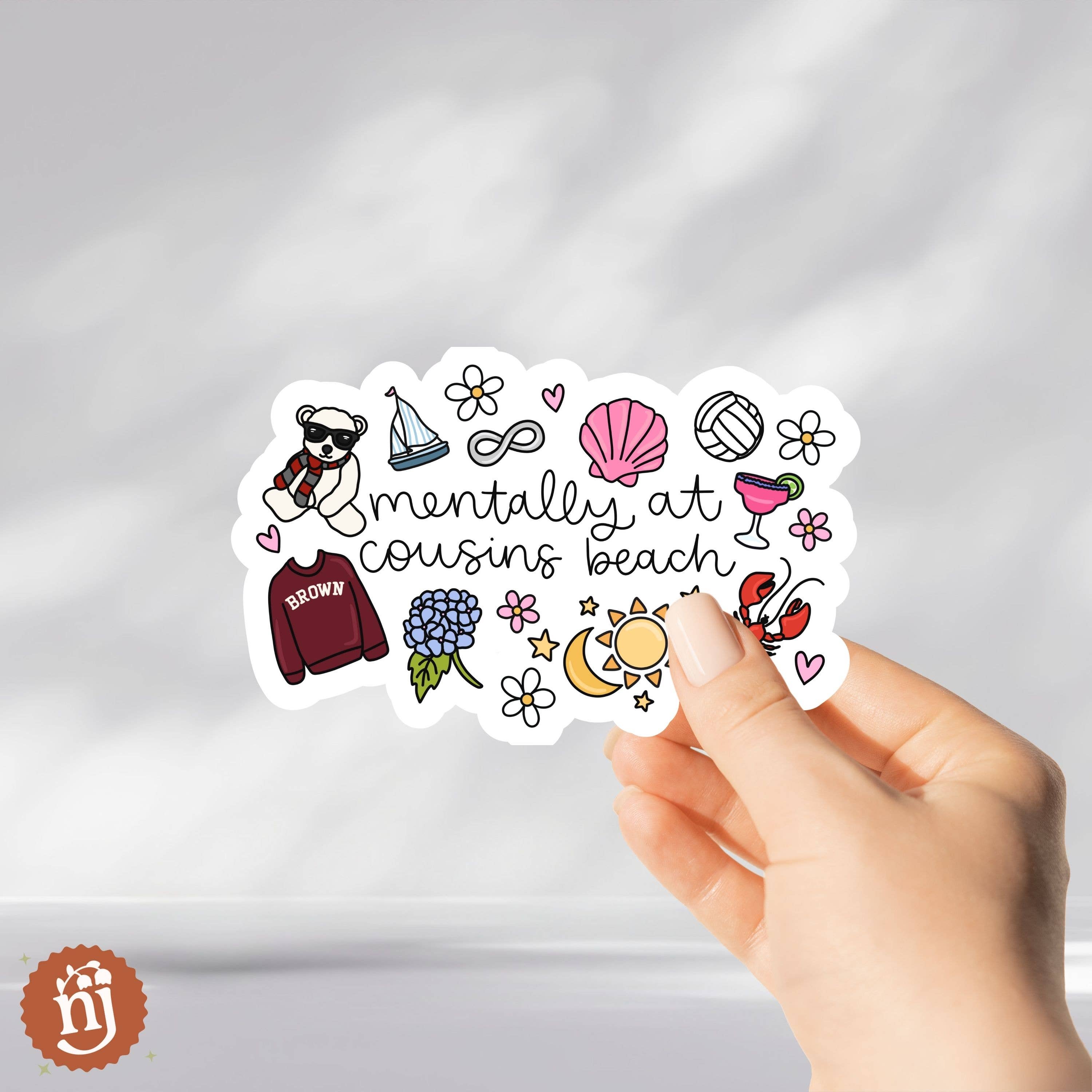 Nearly June Design Co - Venta al por mayor Pegatina - Pegatina de TSITP Mentalmente en Cousins Beach2