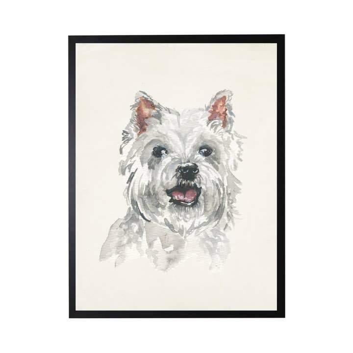 Watercolor Westie for wholesale by Antique Curiosities Inc