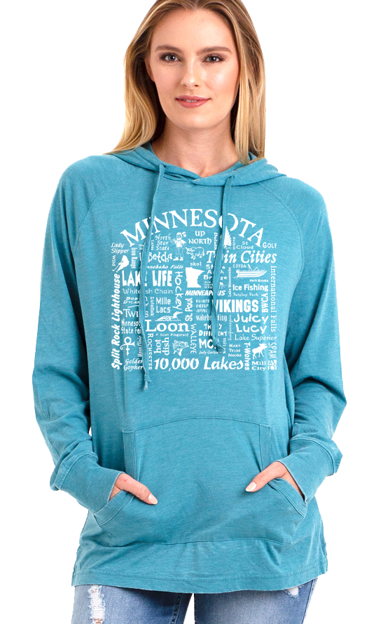 The Buffalo Works - Wholesale Hoodie - Women's - Minnesota Destination Unisex Long Sleeve T-Shirt Hoody10