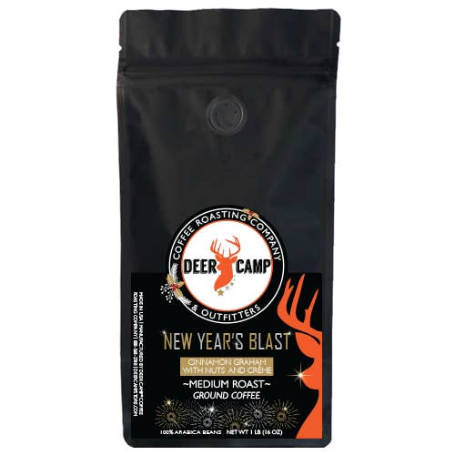 DEER CAMP® Coffee Roasting Company & Outfitters - Wholesale Ground Coffee - DEER CAMP® Coffee New Year's Blast Cinnamon Graham 1 lb