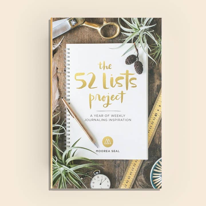 The 52 Lists Project: A Guided Journal (Self Care) for wholesale by Paige Tate & Co.