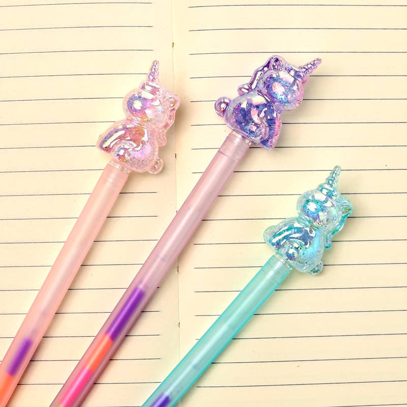 Puckator EU – wholesale Pennor – Enhörning Regenbågsbläck Penna2