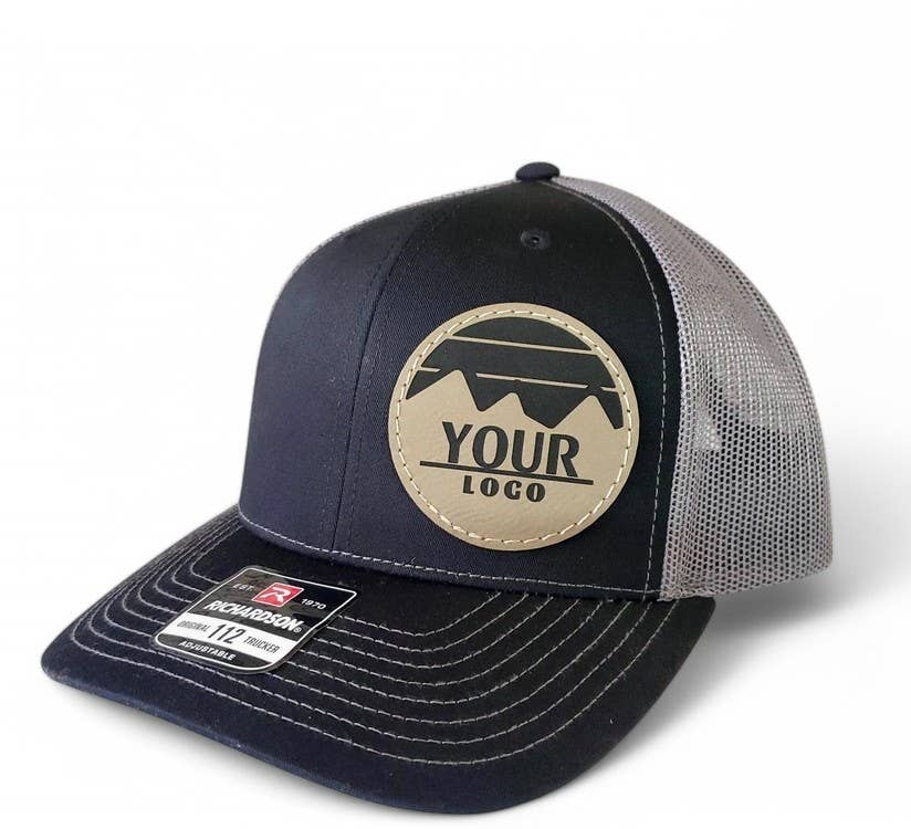 Mad River – Engroshandel Trucker hat - Unisex – Richardson 112 Trucker Hat m/Custom Round Kunstlæder Patch31
