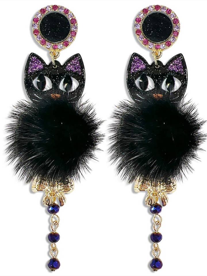 HALLOWEEN FLUFFY EARRING for wholesale by anbfashion