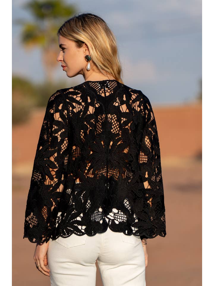 CHOKLATE PARIS - Vendita all'ingrosso Camicia button down - Donna - Cardigan Chiara in pizzo macramé - 8104311