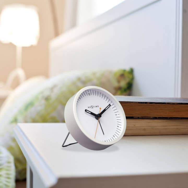 NeXtime - Wholesale Alarm Clock - Table Alarm Clock 9x9x7.5cm - Silent - Light function /Metal "Small"11