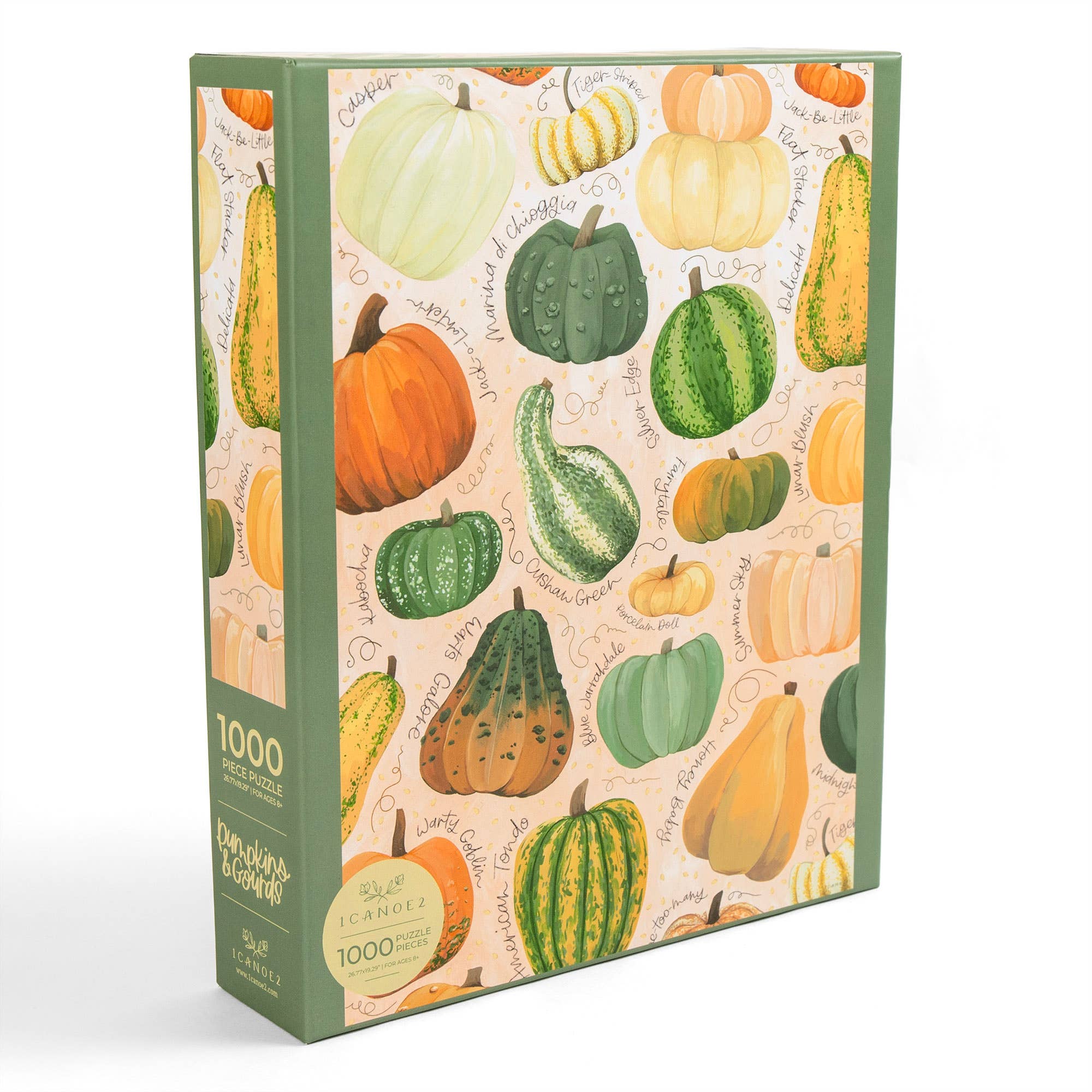 1canoe2 | One Canoe Two Paper Co. - Wholesale Puzzle - Adult - Pumpkins & Gourds - 1,000 Piece Jigsaw Puzzle0
