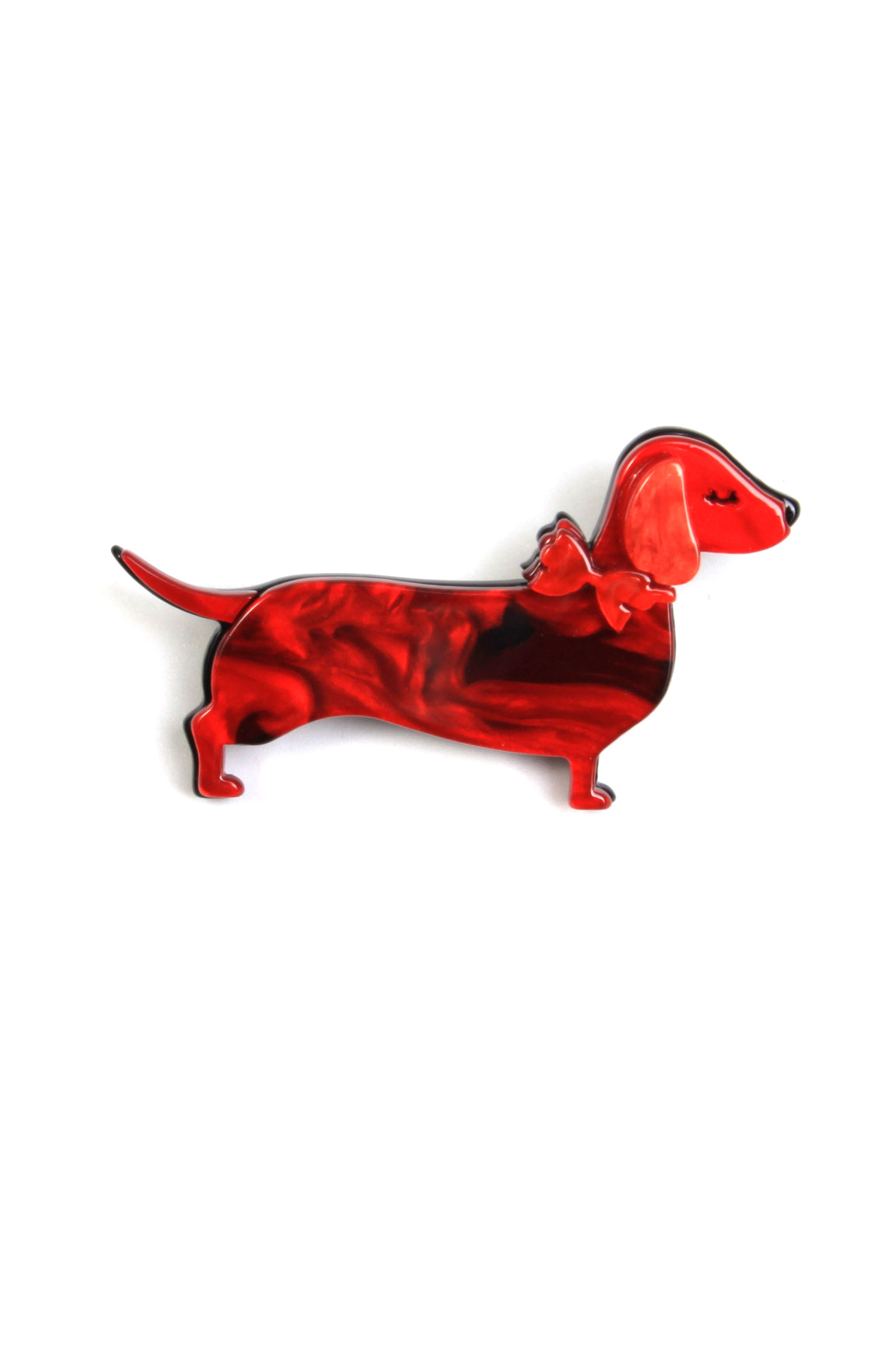 Domoflor s.l - Wholesale Brooch - 🌿 Green Glam Dachshund Brooch1