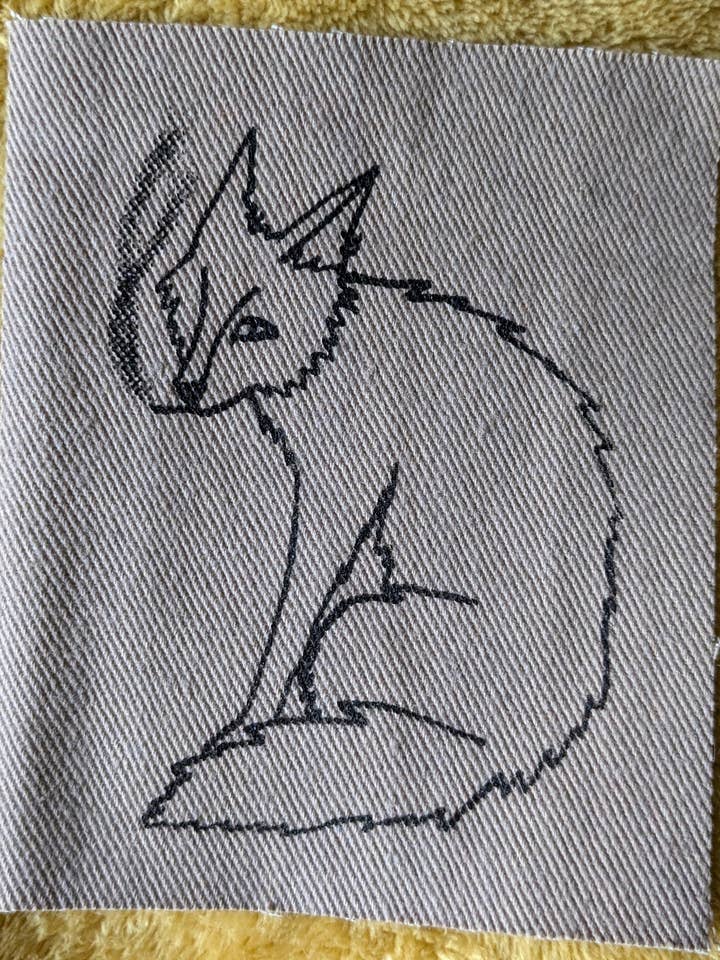 Parche serigrafiado de coyote fumando para venta al por mayor de Zeppy Stardust Studios