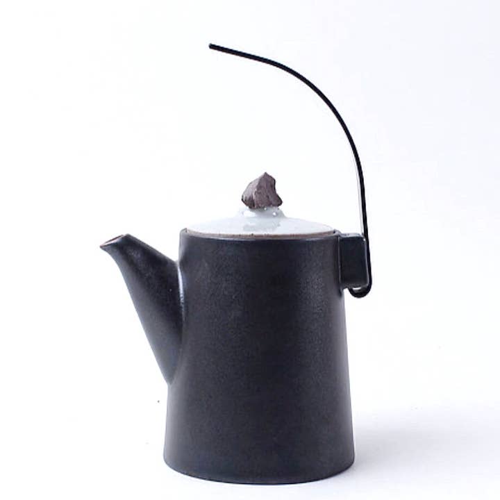 Théière en porcelaine - Noir pour la vente par Puretea