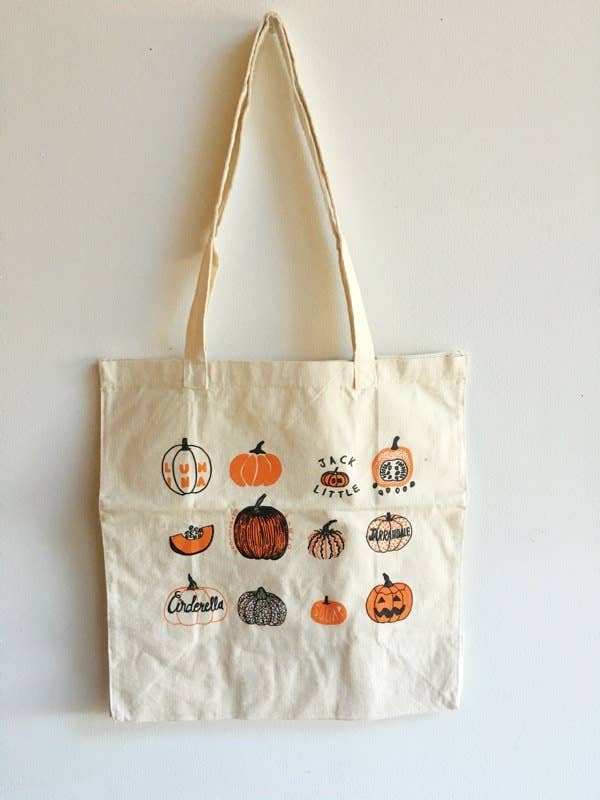 Pumpkin Halloween Tote Bag for wholesale by &Morgan
