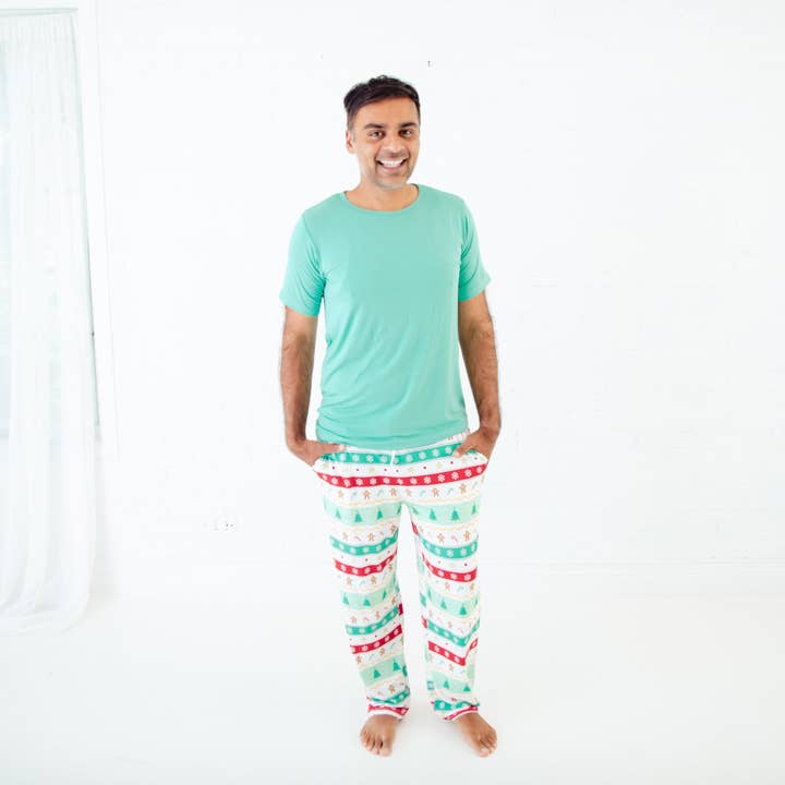 Isle Be Home For The Holidays Men's Short Sleeve Loungewear - DROPS OCTOBER 1ST for wholesale by Dreamiere