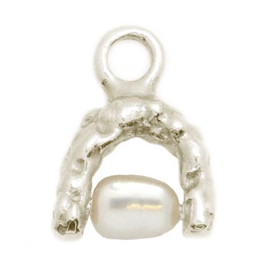 Charme Shining Isle Hoop em Prata de 1ª Lei por atacado de Aveta Studio