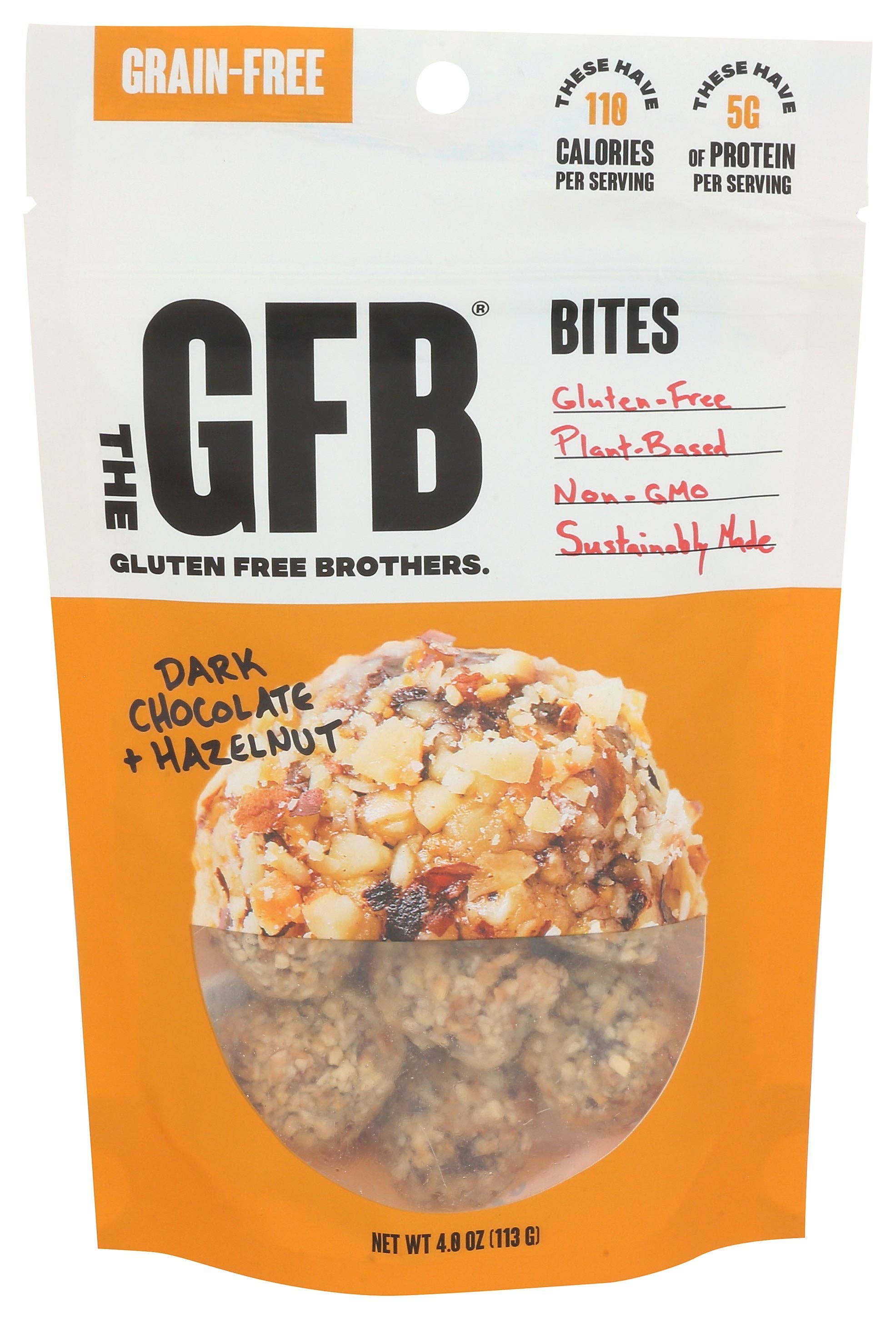 Everyday Supply Co - Wholesale Fruit Snacks - THE GFB BITES DRK CHOC HZLNUT - Case of 60