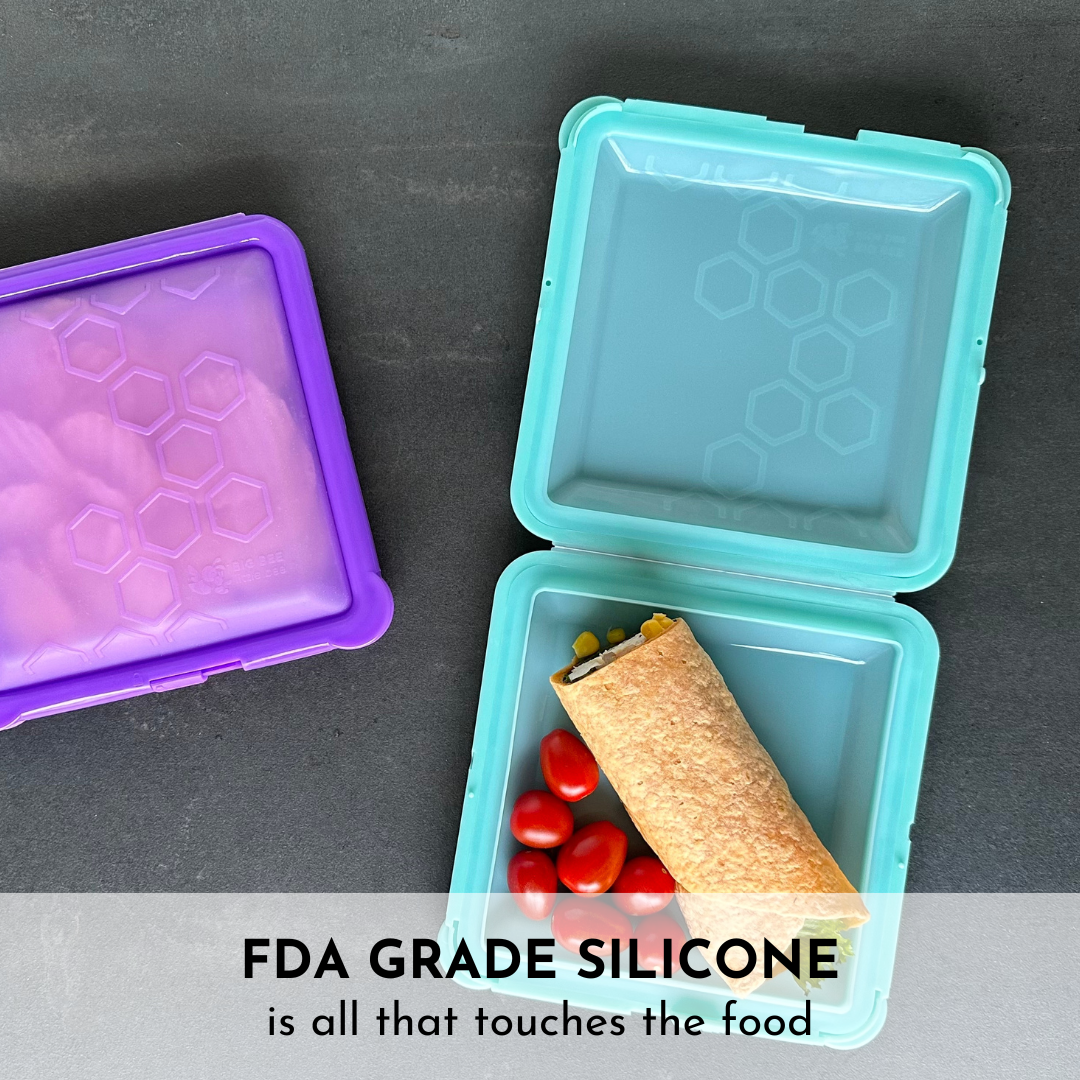 Big Bee, Little Bee - Wholesale Food Storage Container - SoftShell Snap-Close Silicone Food Storage Container5