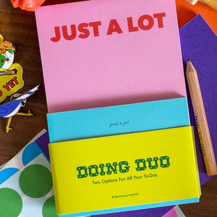 Recovering Lazyholic – Großhandel Briefpapier-/Postkarten-Set – Duo-Notizblock-Set erstellen1