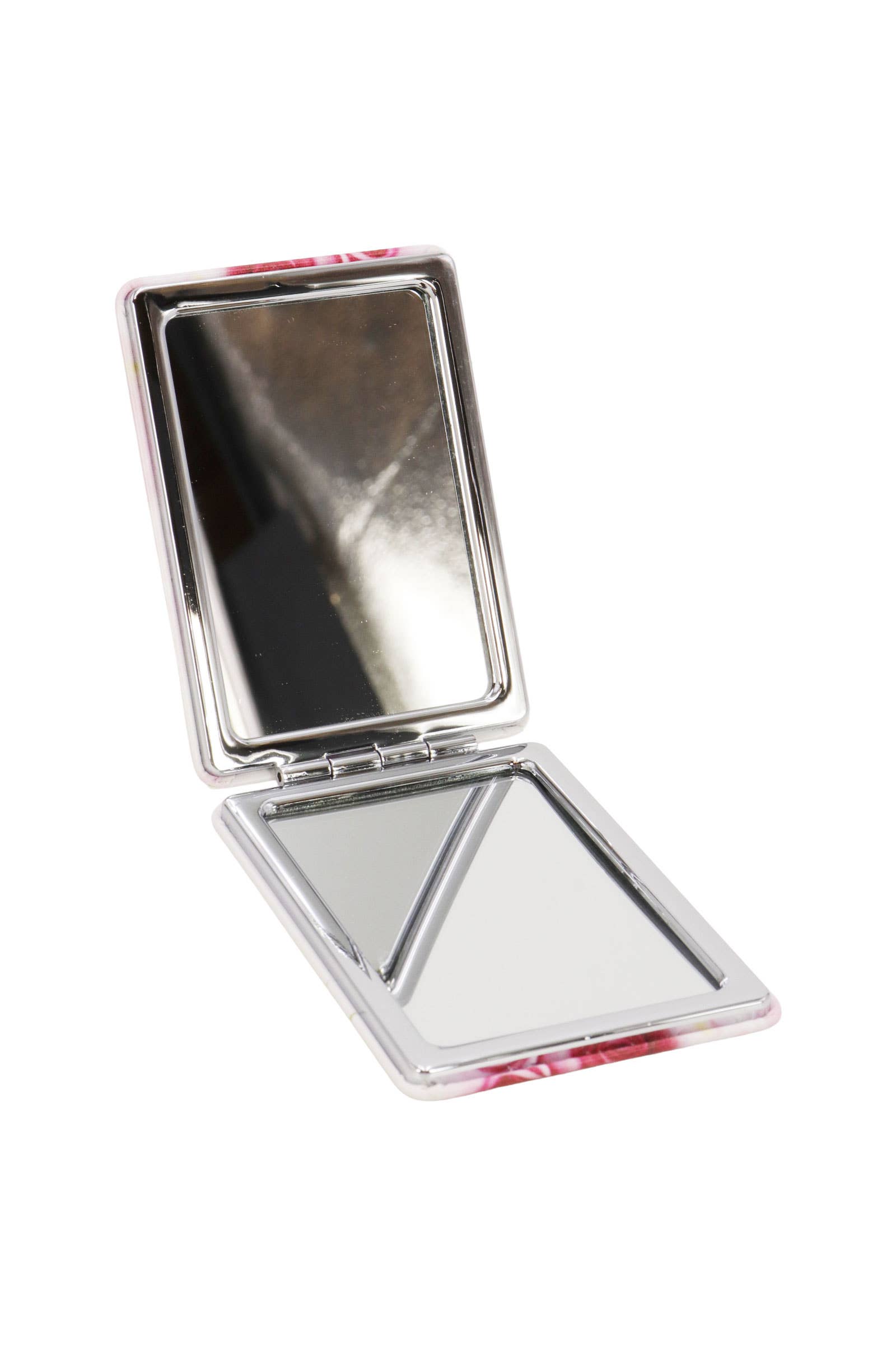 ASSORTED Rose Floral Matte Makeup Mirror - 12 Pcs for wholesale on Faire5