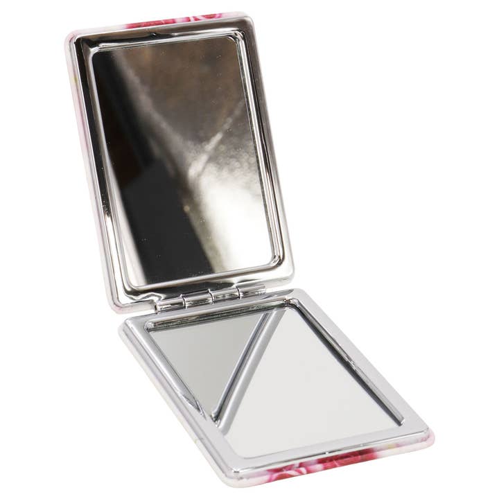 ASSORTED Rose Floral Matte Makeup Mirror - 12 Pcs for wholesale on Faire5