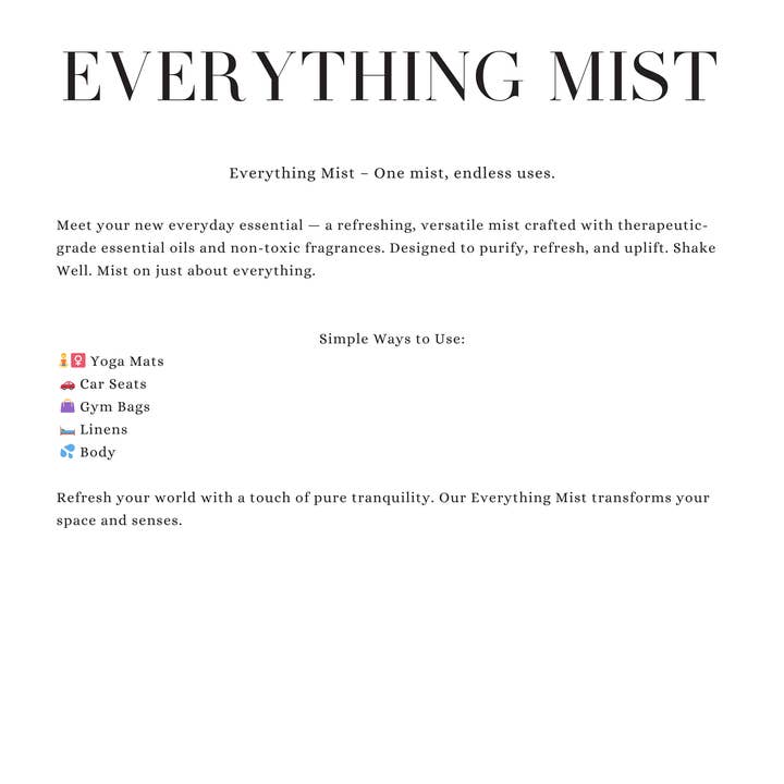 Mobaak Aroma Co. - Wholesale Room & Linen Spray - Oak + Amber Everything Mist2