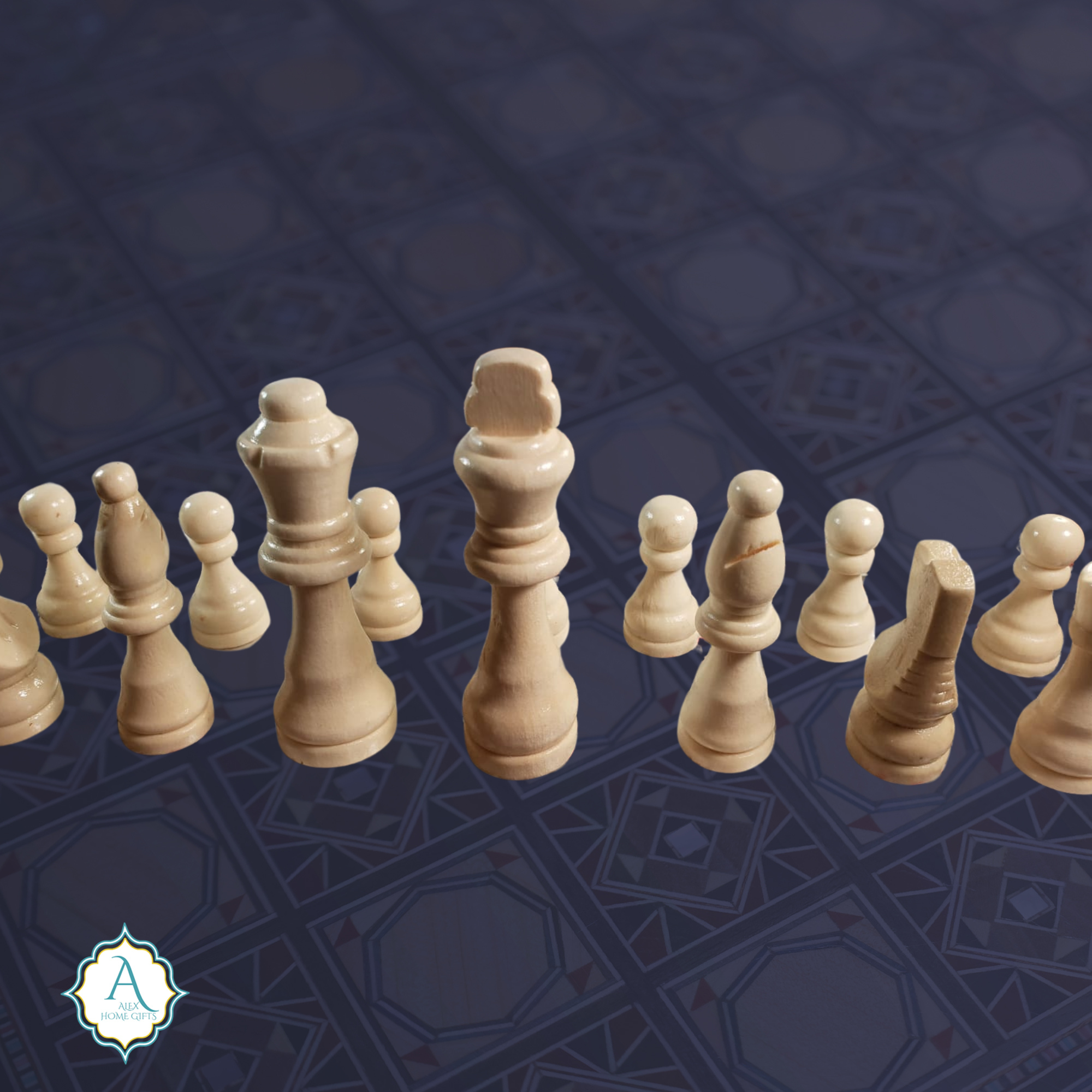 JOUZ - Venta al por mayor Juegos de mesa - Juego de 32 piezas de ajedrez, juego de piezas de ajedrez grandes de madera, 1