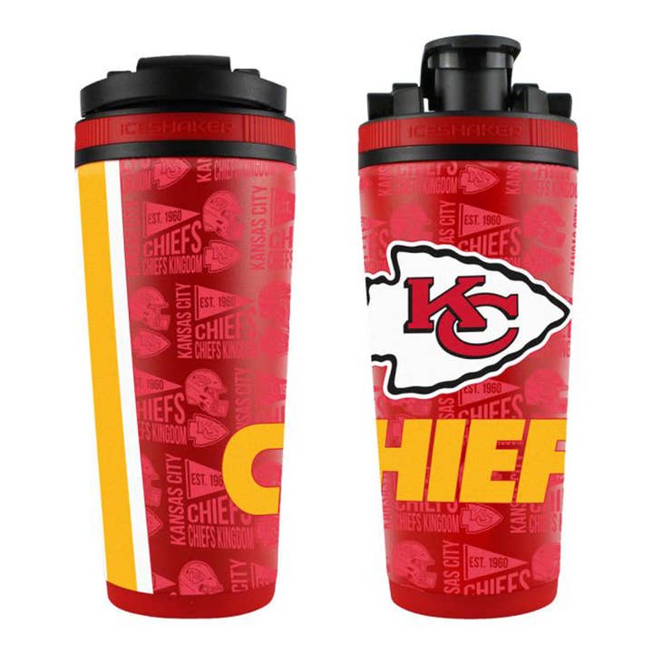 Ice Shaker - Wholesale Insulated Mug/Tumbler - Officially Licensed Kansas City Chiefs 4D Ice Shaker