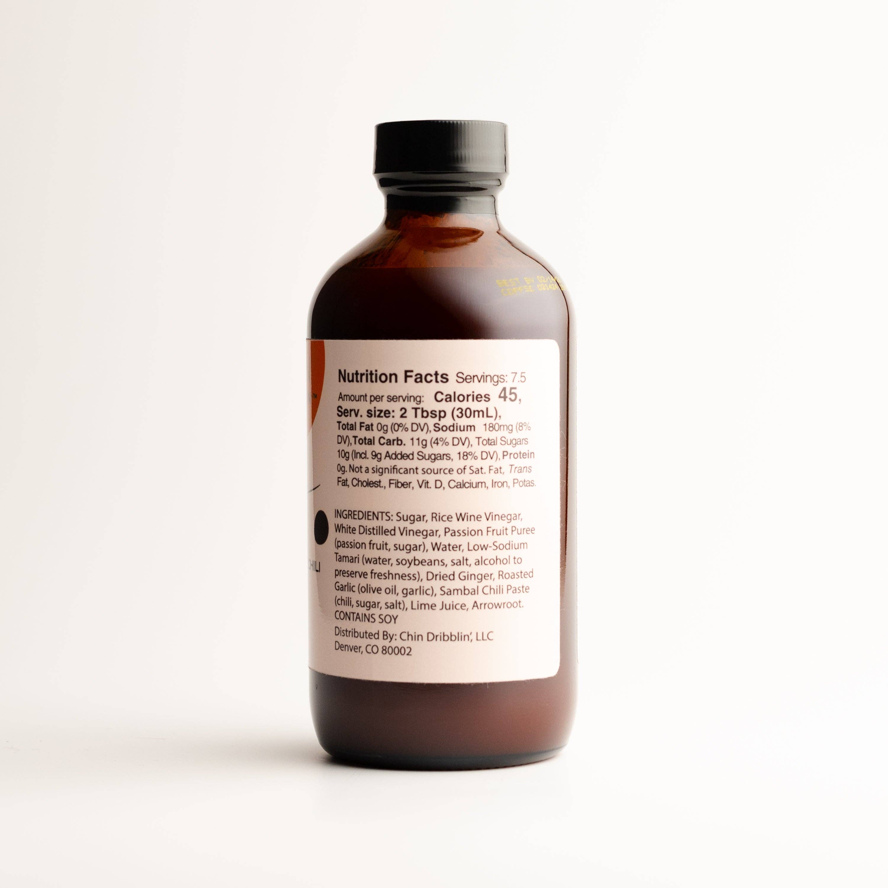 Chin Dribblin' Specialty Asian Fusion Sauces - Wholesale Sauce - Passion Fruit Sweet Chili Dipping Sauce2