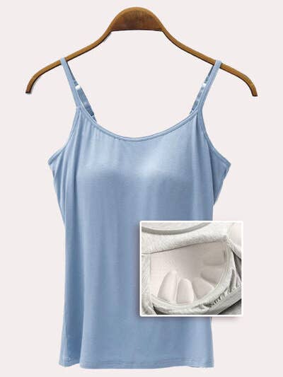 Camisole pleine taille en modal à bretelles ajustables avec soutien-gorge pour la vente par ClassiQ