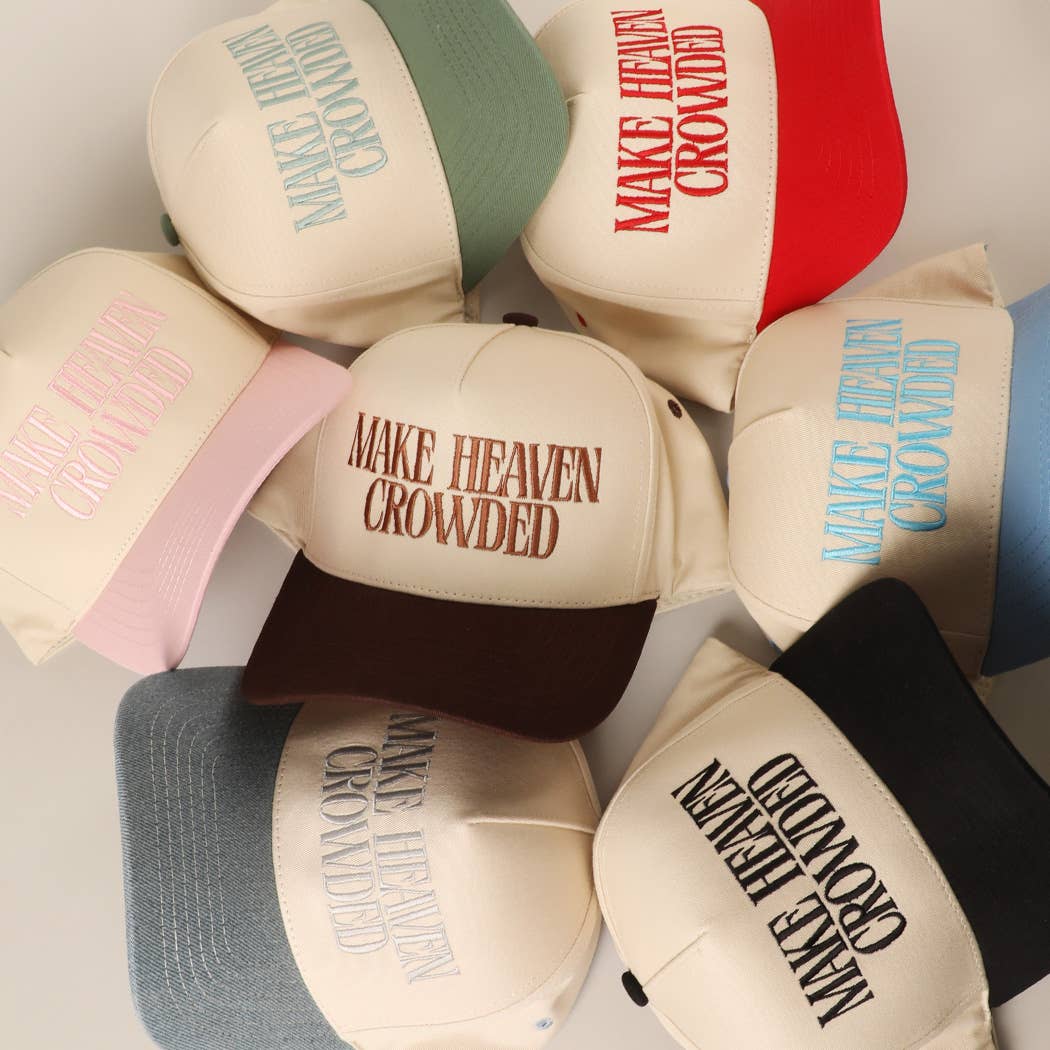 Fashion City - Vente Casquette de baseball – femme - Casquette de baseball brodée "MAKE HEAVEN CROWDED"7