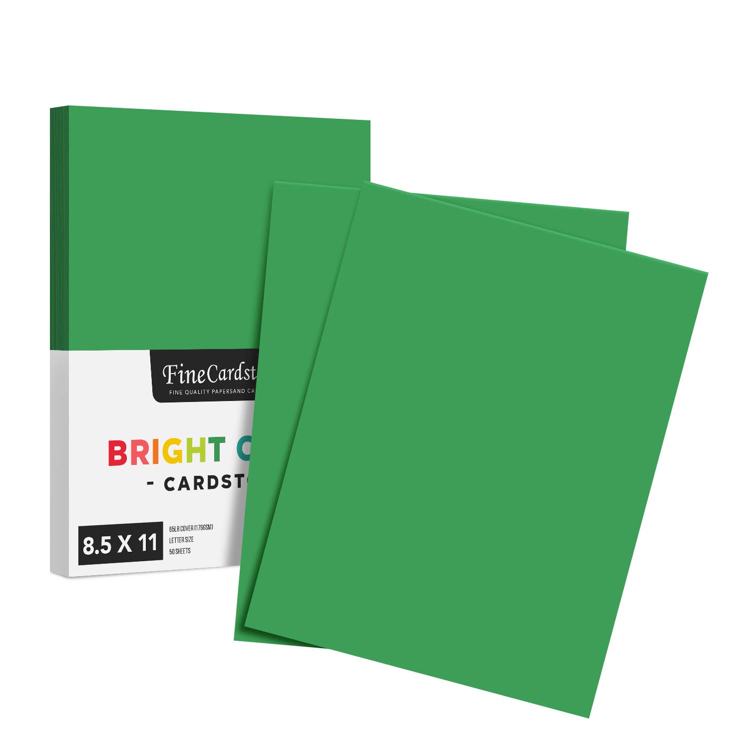 Fine Cardstock – wholesale Hantverkstillbehör – Ljus färg Cardstock papper - 65 lb täcka (176 GSM) - 50 Antal5