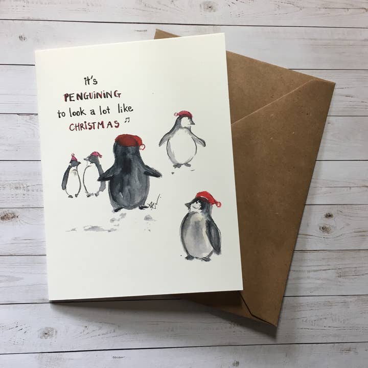 It’s penguin-ing to look a lot like Christmas for wholesale by LittleThaoStudio