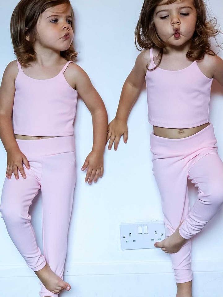TINY GIRLS RANGE: SOFT BABY PINK TWO-PIECE SET for wholesale by Mylily London