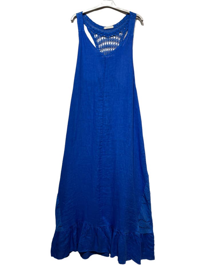 LINEN & COTTON HOUSE - Wholesale Dress - Women's - 8521LONG DRESS IN LINE SUMMER CLOTHING
