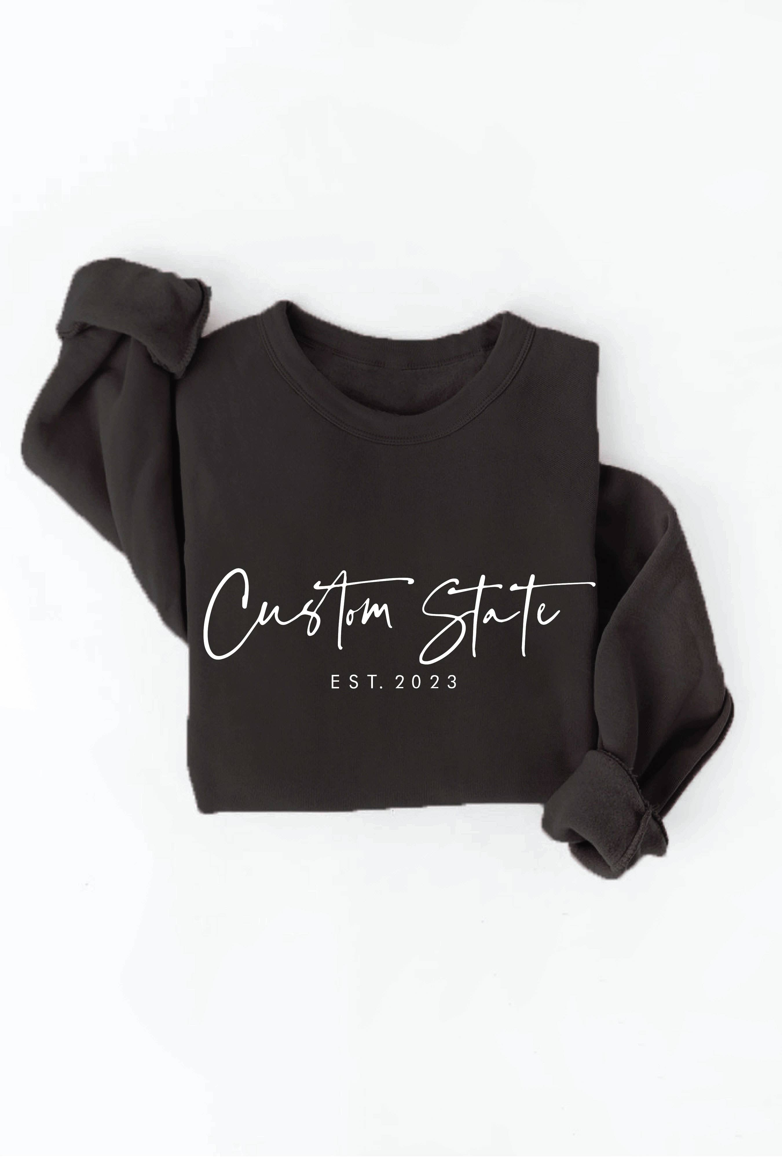 OAT COLLECTIVE - Wholesale Graphic Sweatshirt - Women's - CUSTOM STATE with EST. Graphic Sweatshirt7
