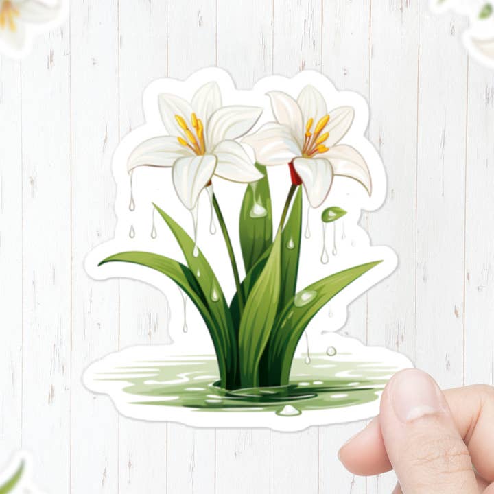 Adhesivo Rain Lily Flower para venta al por mayor de Mystical Clarity