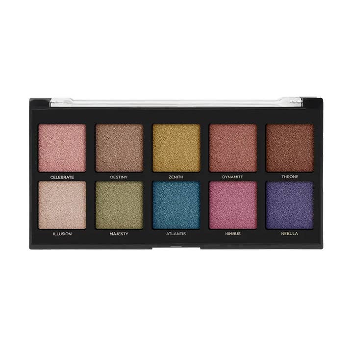 Profusion Cosmetics - Wholesale Eyeshadow Palette - 10 Shade Richly Pigmented Eyeshadow Palette - Shimmers