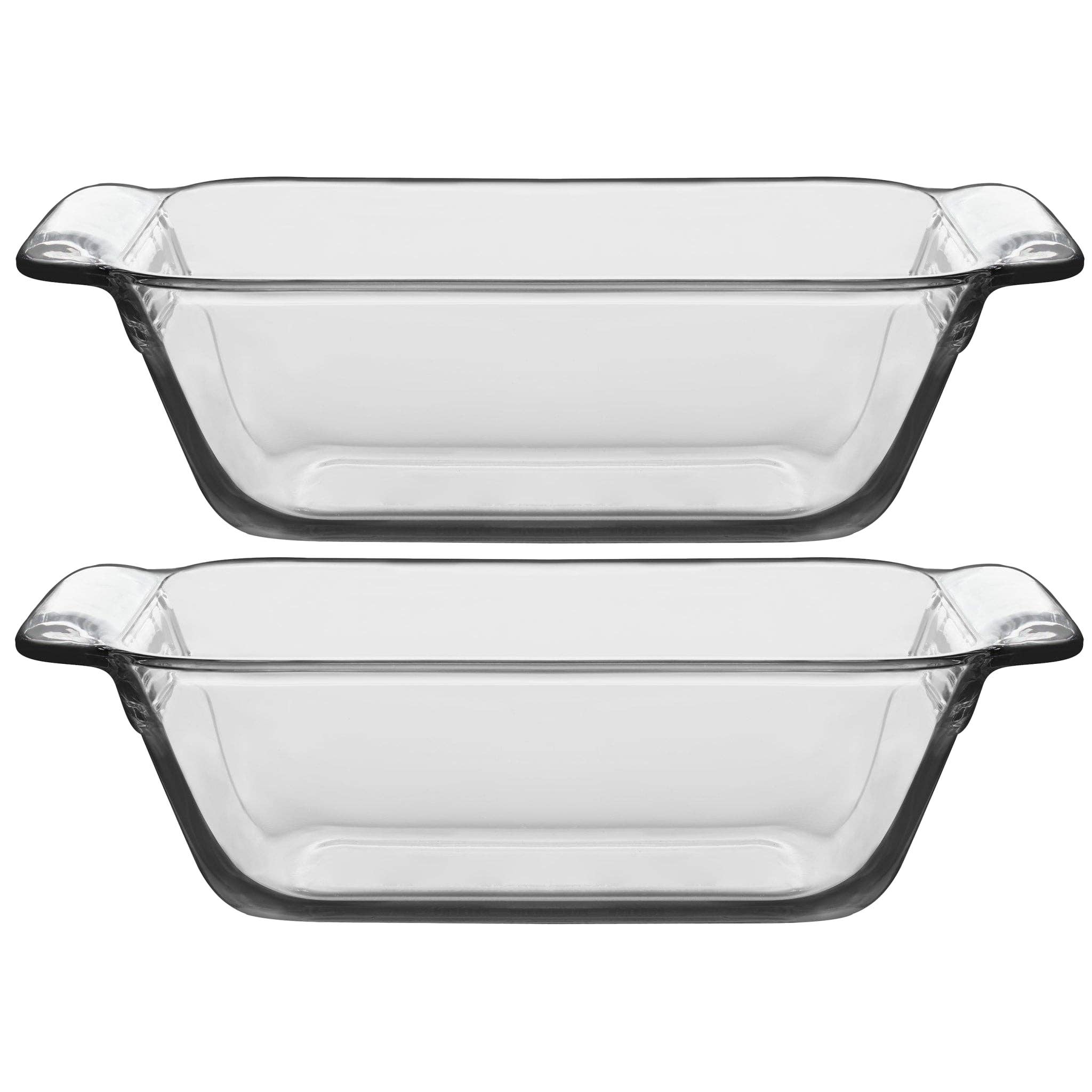Libbey - Wholesale Baking Dish - Libbey Baker’s Premium Glass Loaf Baking Dish Set of 2, Stackable Bakeware with GreatGrip Handles, Durable Glass Bread Pans5