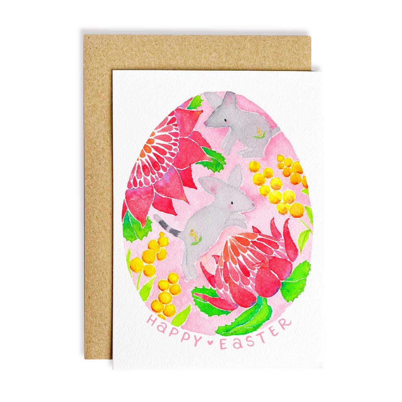 The Wattle Studio - Venta al por mayor Tarjetas de Pascua - Tarjeta de Pascua Bilby Egg0