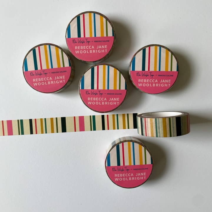 Rebecca Jane Woolbright - Wholesale Washi Tape - Ribbons Galore Washi Tape | eco-friendly, 15mm x 10m, easy-tear